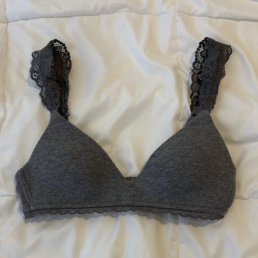 Aerie Lace Trim Wireless Bra